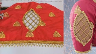 beautiful sleeves design for blouse and Kurti