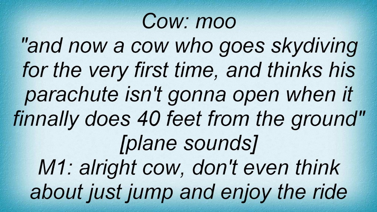 Adam Sandler - The Adventures Of The Cow Lyrics