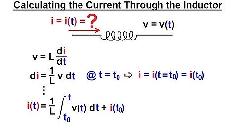 Electrical Engineering: Ch 7: Inductors (5 of 24) Calculating the Current Through the Inductor