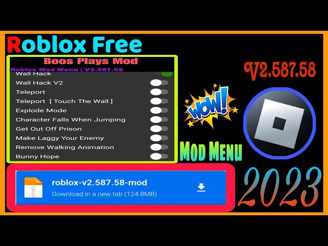 Roblox Hack Mod Menu 2023 Unlimited Roblox V2.574.243 Direct Link