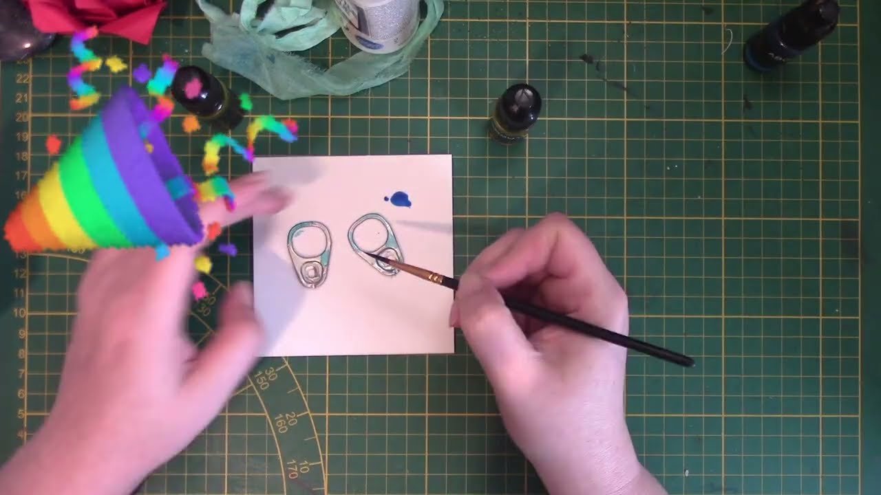 2/ An die Dosenlaschen fertig los / Basteldiät Tag 57 