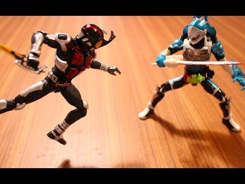 masked rider saban S.H.Figuarts真骨彫 仮面ライダーダークカブトVSブレイブ!仮面ライダーエグゼイド ストップモーション KAMEN RIDER EX-AID stop motion