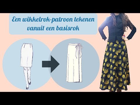 Patroontekenen: Teken een maxi wikkelrok