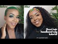 The perfect headband wig for short hair, no edges needed ft Aliqueen hair| South African YouTuber