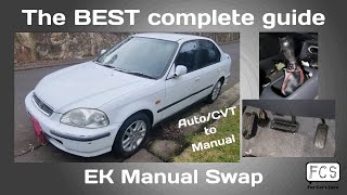 How to manual swap Honda Civic Integra EG EK DC2 DC4