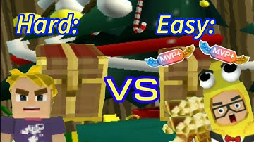 Easy vs Hard Duplicate Glitch 😍😍| Blockman Go | Skyblock | Who Win?? 🤔🤔 |