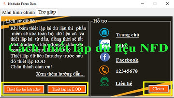 Cách thiết lập lại dữ liệu phần mềm lấy dữ liệu Forex, Crypto... từ MT4 và MT5 cho Amibroker NFD