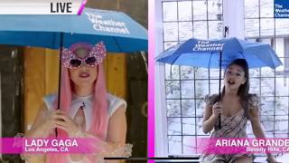 Lady Gaga \& Ariana Grande are the Chromatica weather Girls#rainonme