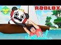 RYAN'S DADDY SAILING AND CAMPING IN ROBLOX WITH COMBO PANDA LET'S PLAY!