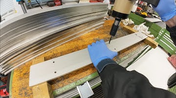 Tapping 600 M8 holes with electric tapping machine using DormerPramet Blue shark spiral flute tap