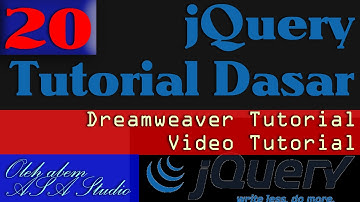 20, Contoh Fungsi Pada Komponen Form, jQuery Video Tutorial Dasar