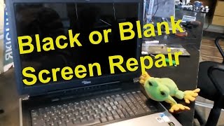Repair instructions Fujitsu Siemens Amilo XA 2528 laptop turns on - Black or blank Screen