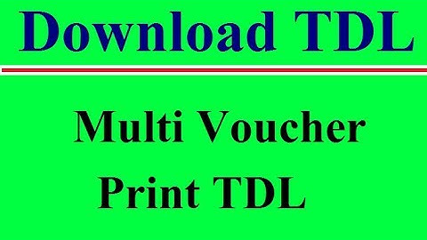 Secret Feature of Tally ERP 9 || Multi Voucher Print TDL || Download .tdl File