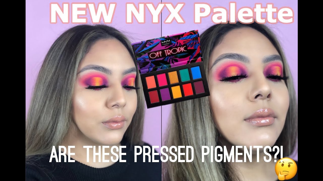 *NEW*  NYX OFF TROPIC PALETTE TUTORIAL  +GIVEAWAY