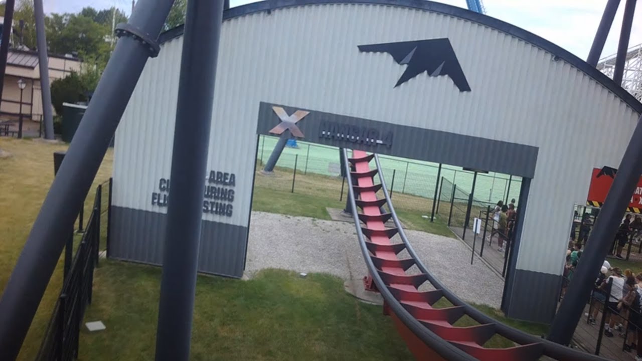 X-Flight - Six Flags Great America - Front Row (4K HD POV) - June 2024