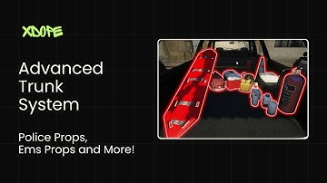 FiveM Vehicle Trunk Props Script | Police & EMS Equipment (Shield, Cones, Medic Bag & More!)