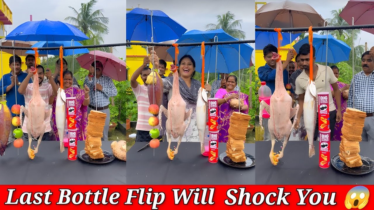 Last Bottle Flip Will Shock You 😱| Food Win Fun Challenge🔥| ফুড উইন চ্যালেঞ্জ 😛/ SK Challenge Video 