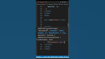 Quick Css JavaScript mouse movement | Html CSS   #html #css #javascript