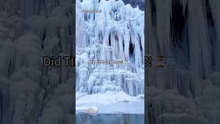 S2 Ep. 40 | Did TIME stop here?! ⏳🧊 The 100m Frozen Waterfall #china  #shorts