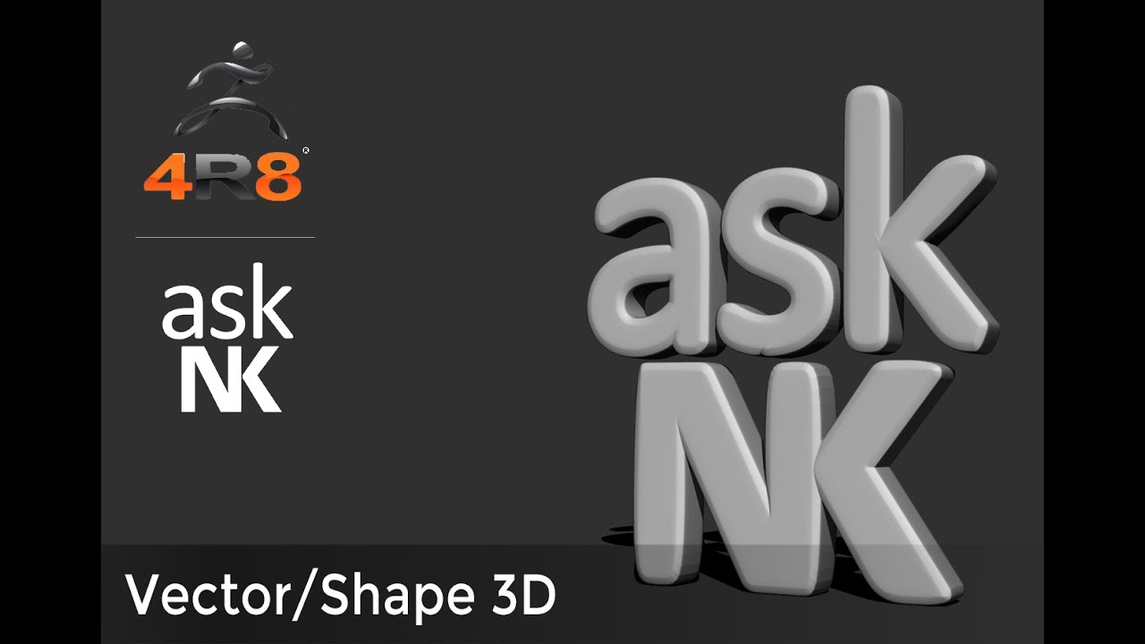 Download Zbrush 4r8 Vector Shape 3d Svg Youtube