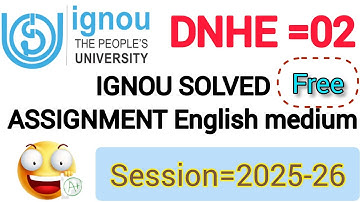 Ignou ka solved Assignment यहां मिलता है फ्री में 2025_26 | IGNOU solved free assignment 2025-26