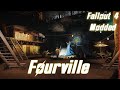 Fallout4: First Time in FOURVILLE (Falllout Mods) (4k Graphics)