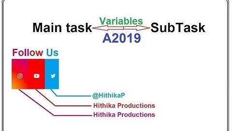 Run Subtask In A360 with Variables |Pass variables to Subtask | Run Task with parameters |RPA|A2019