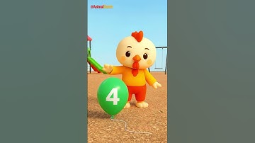 Count 1 to 5 With WET BALLOONS!🎈💦 | Fun Nursery Rhymes For Kids | Learning Colors w/ @AnimalSketch