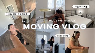 MOVING VLOG 3 | moving day!! unpacking, organizing, & movers