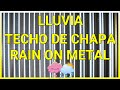 LLUVIA en TECHO de CHAPA o METAL | SUEÑO profundo | PANTALLA NEGRA | RELAX | Heavy RAIN ON METAL 💧☔