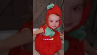 Toddler Turns Into A Strawberry