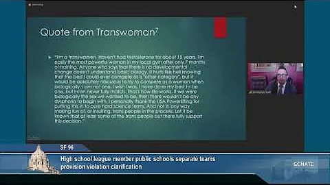 Testimony from Dr. Kristopher Hunt for Minnesota S...