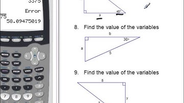 Right Triangles Test Review 1-11