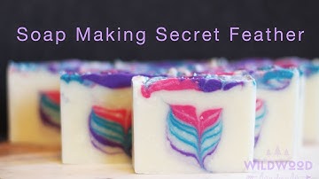 Cold Process Soap Making-Secret Feather Swirl (Second Attempt) for March Soap Challenge