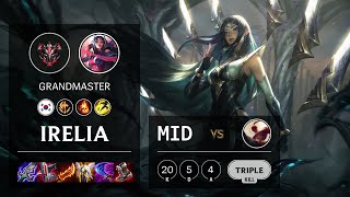 Irelia Mid vs Lee Sin - KR Grandmaster Patch 11.16