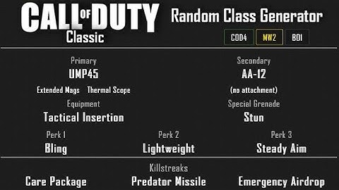 MW2 - Invasion Free-For-All (30-9) Random Class Generator #61 [2020]