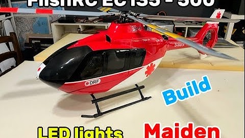 Flish RC: EC 135 500 class - Assemble, LED lights, tinted windows,  voltage feedback and maiden.