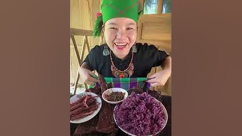 Vương Ngọc Thảo : thịt trâu thịt lợn hun khói đặc sản Tây Bắc