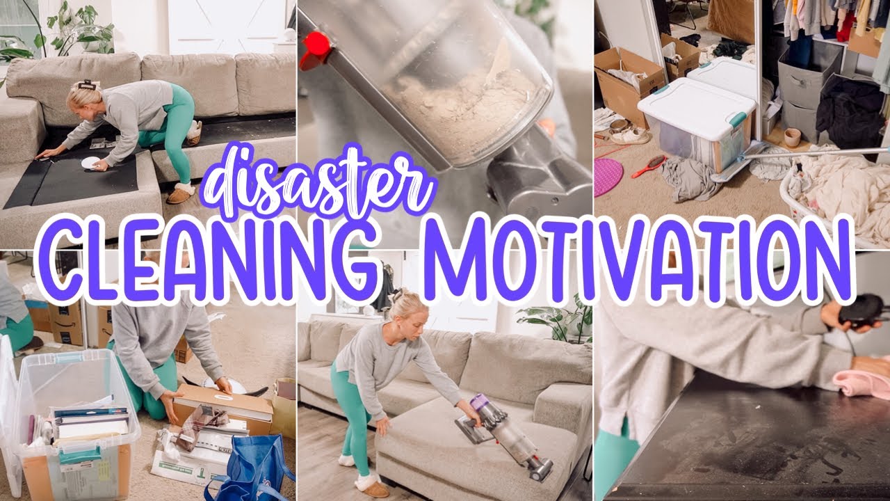 DISASTER CLEANING MOTIVATION  // CLEAN WITH ME // DECLUTTERING AND ORGANIZING // BECKY MOSS