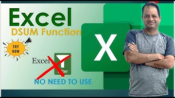 Try DSUM Function instead of filtering data !  #excel #exceltutorial #exceltips #excelfunctions