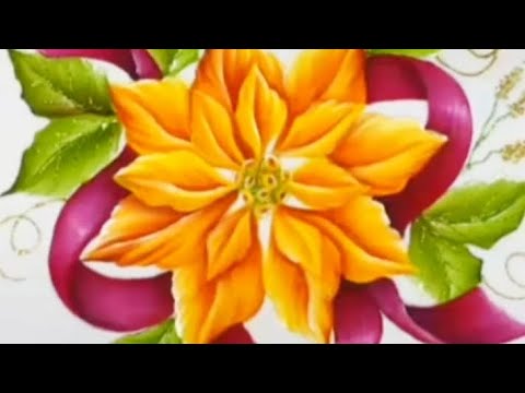 Cómo Pintar una Flor de Nochebuena