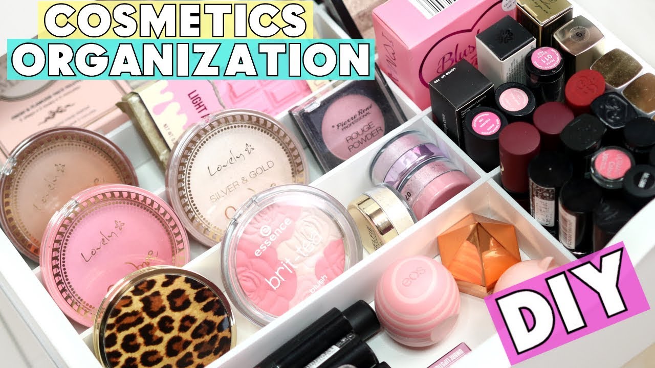DIY przegródki na kosmetyki * organizacja kosmetyków * Makeup Room Alex