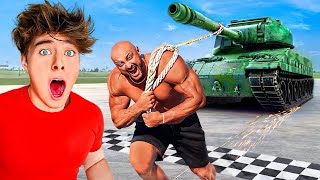 World’s Strongest Man vs TANK!