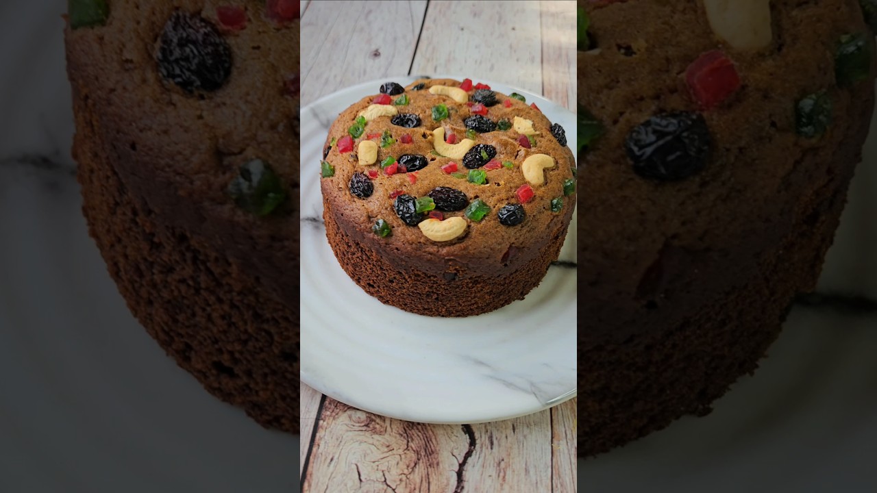 Orange dryfruit cake 🎂#viralvideo#recipe#food#eggleescake#helthycake#shortvidio#cookingvlog