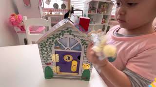 Melissa & Doug Wooden Doorbell House | Montessori Inspired