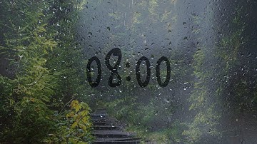 8 Minute timer with rain sounds