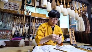 The Process of Making Japanese Calligraphy Brushes,The Man Who Spins History