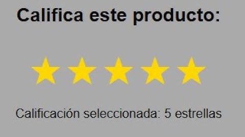Calificación por Estrellas con HTML, CSS y JS – Tutorial desde Cero