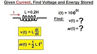 Electrical Engineering: Ch 7: Inductors (8 of 24) Given Current, Find Voltage=? Energy Stored=?