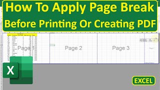 How To Apply Page Break Before Printing Or Creating PDF In Excel screenshot 3
